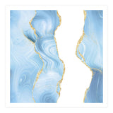 Blue & Gold Glitter Agate Texture 07 (Print Only) thumbnail