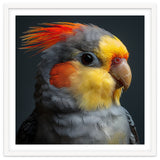 Cockatiel Parrot Closeup Vibrant Feather thumbnail
