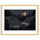 Abstract Landscape Midnight Moon thumbnail