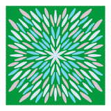 Petal Burst - green, blue, beige (Print Only) thumbnail