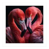 Two Flamingos Together (Print Only) thumbnail