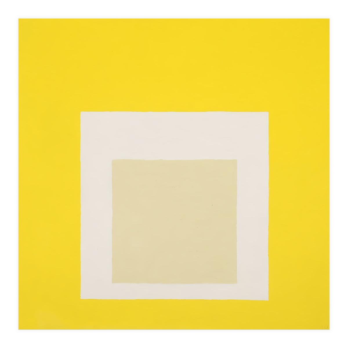 JOSEF ALBERS - HOMAGE TO THE SQUARE YELLOW WHITE (Print Only)