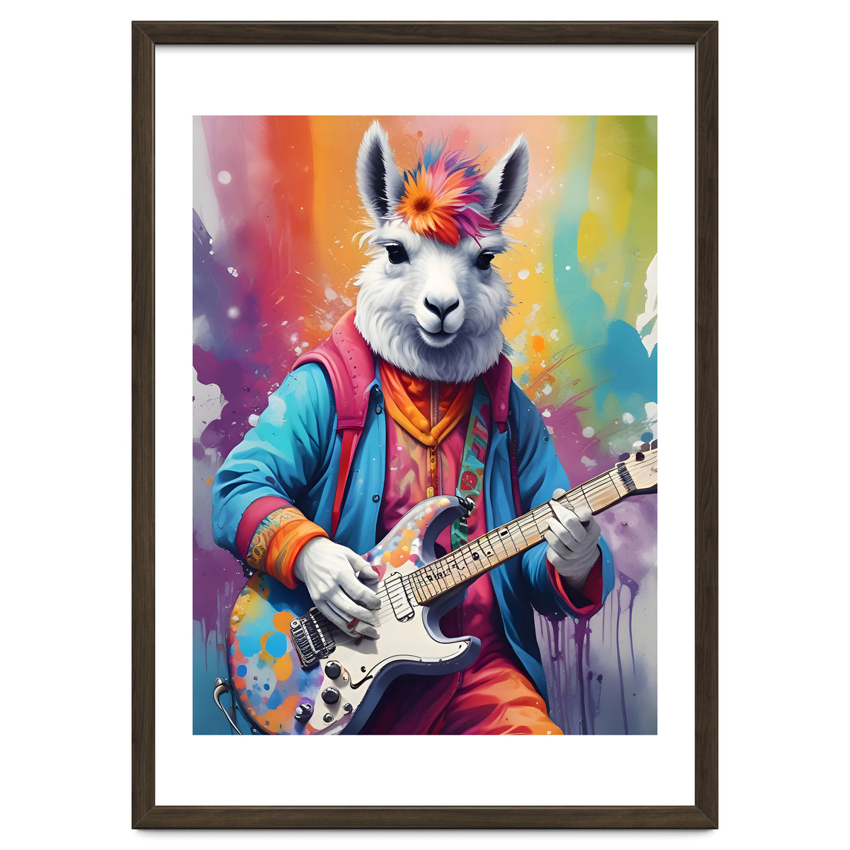Lama Plays Guitar