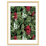 Banano Leaves Dark Jungle Red thumbnail