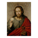 Juan de Juanes / 'The Saviour', 1545-1550, Spanish School, Oil on panel, 73 cm x 49 cm, P00845. (Print Only) thumbnail