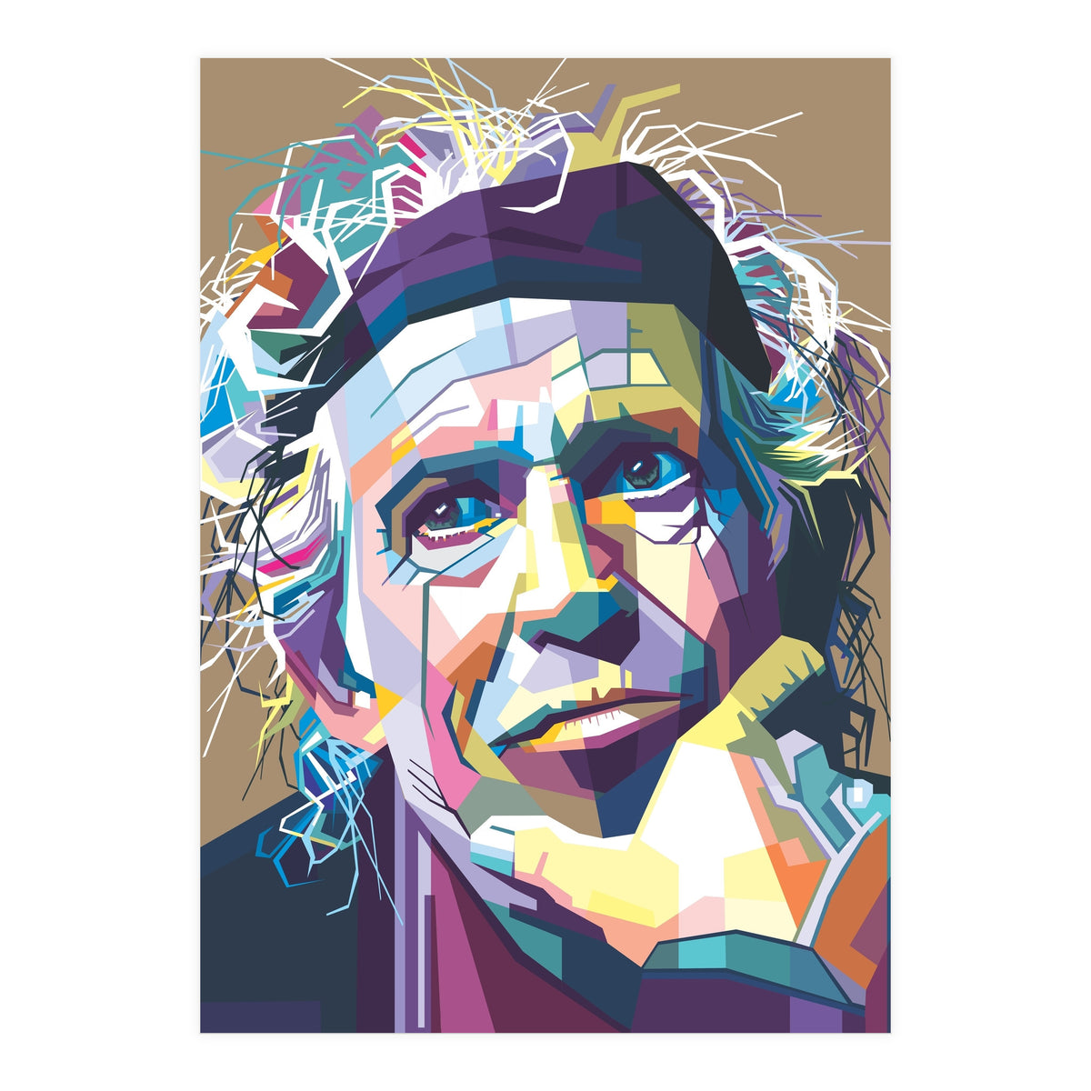 K Richards Pop Art WPAP (Print Only)