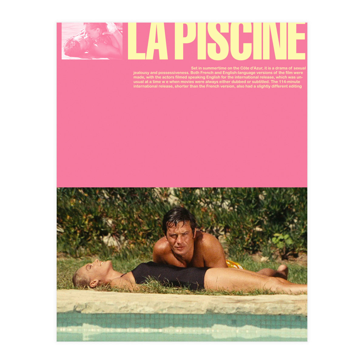 La Piscine Movie (Print Only)