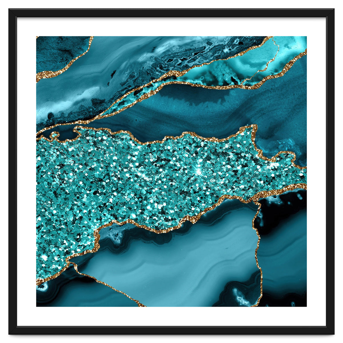 Agate Glitter Ocean Texture 09