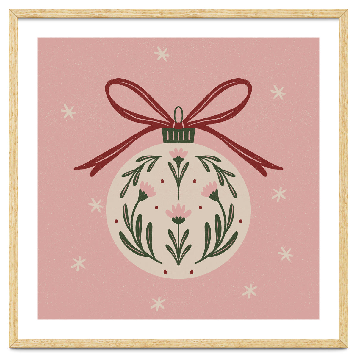 Christmas Flower Globe