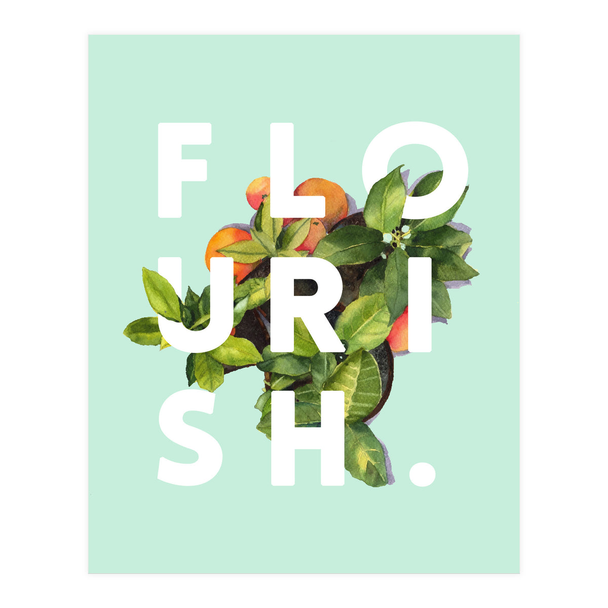 Flourish #society6 #buyart #typography #artprint (Print Only)