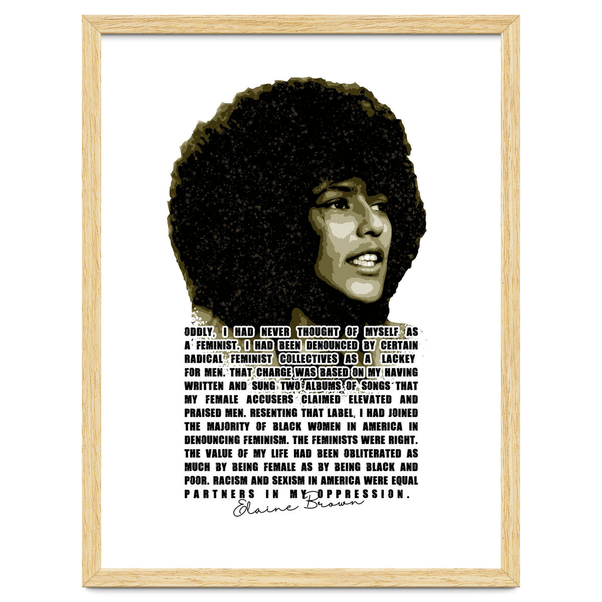 Elaine Brown American Prison Activist Legend in Vintage Quotes