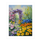 Sun-Drenched Garden Pergola Oil Painting (Print Only) thumbnail