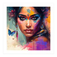 Butterfly Aura Hindu Portrait (Print Only)