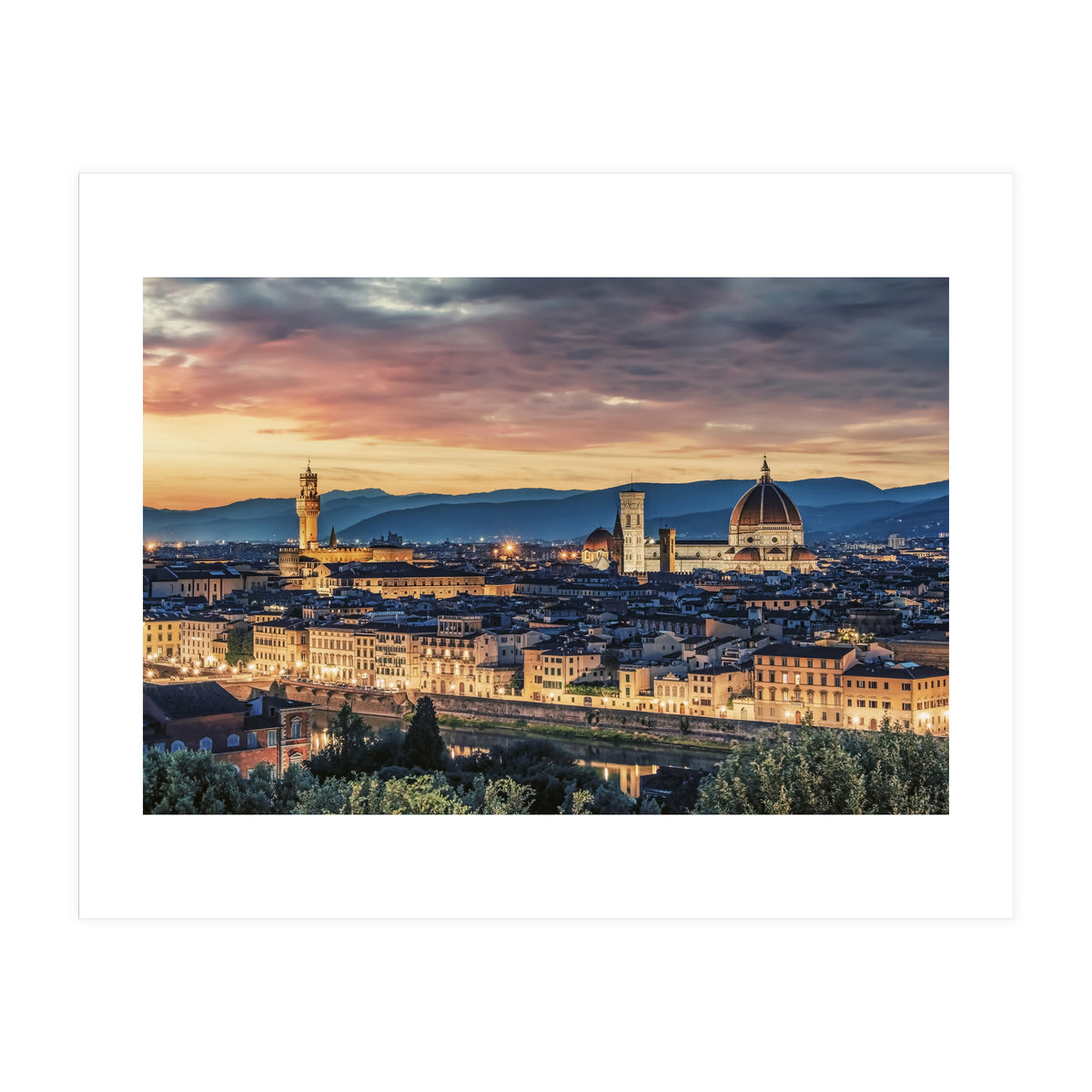 Florence At Sunset (Print Only)
