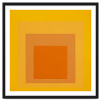 JOSEF ALBERS - HOMAGE TO THE SQUARE YELLOW ORANGE 2. HIGH RESOLUTION