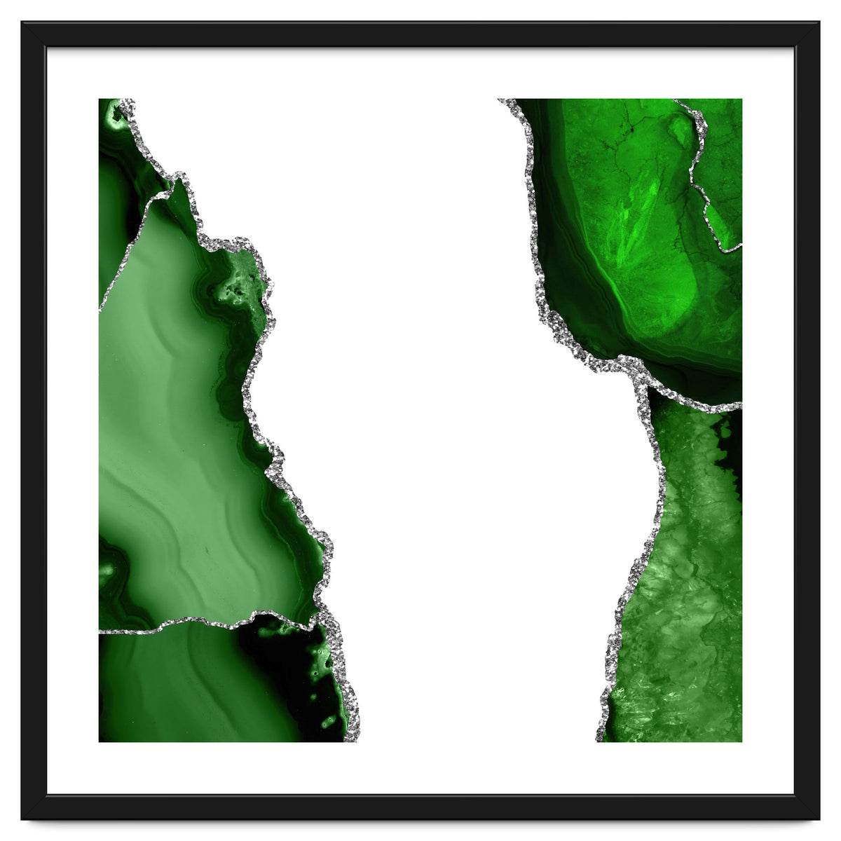 Green & Silver Agate Texture 15