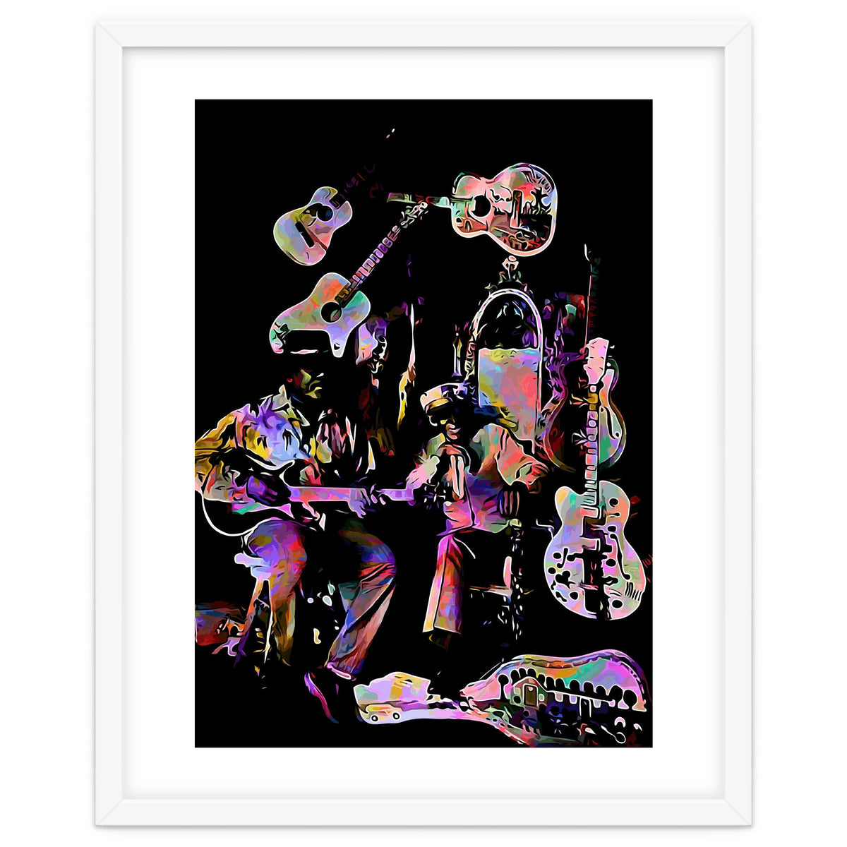 Cool John Ferguson And Captain Luke Blues Musician Legend Colorful