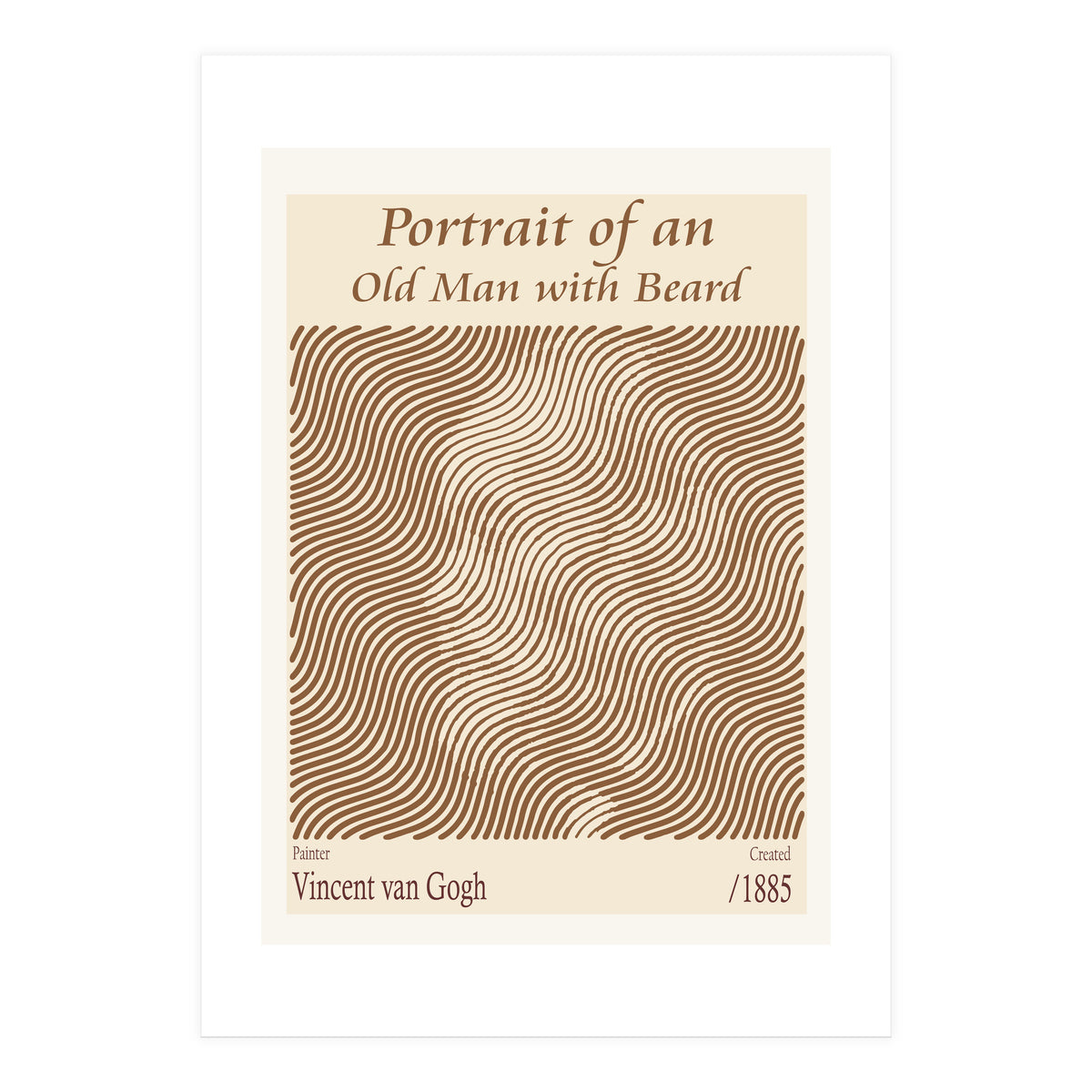 Portrait Of An Old Man With Beard – Vincent Van Gogh (1885) (Print Only)