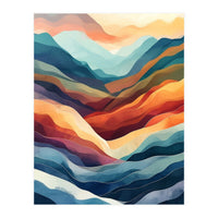 Abstract Ethereal Mountain Landscape (Print Only)