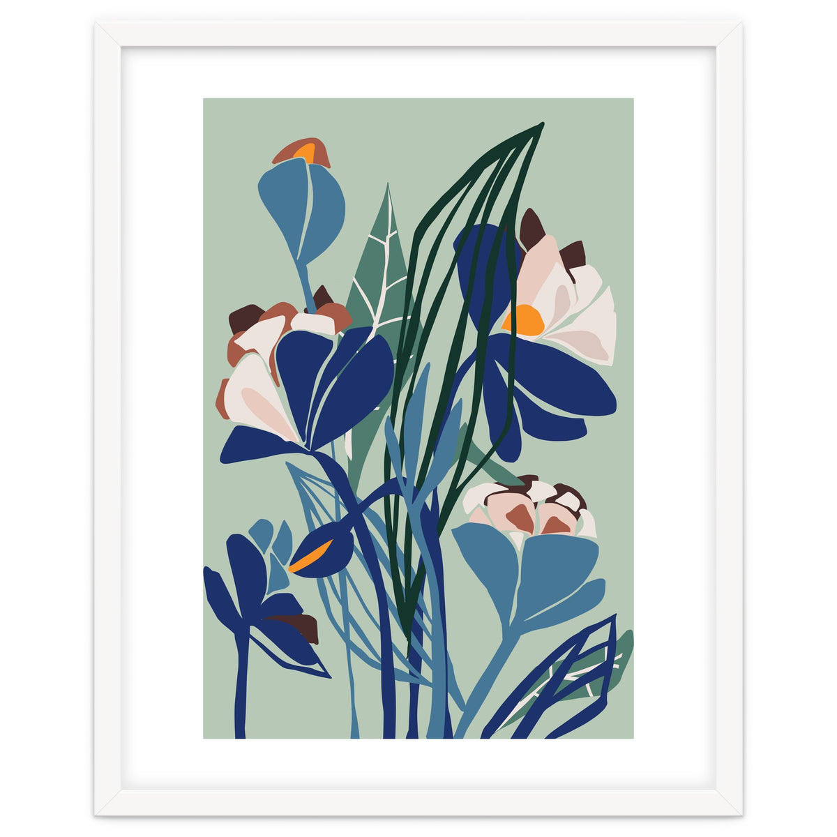 Florals At Night – Modern Illustration Light