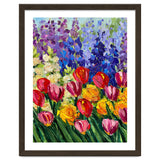 Vibrant Summer Tulip Garden Oil Painting thumbnail