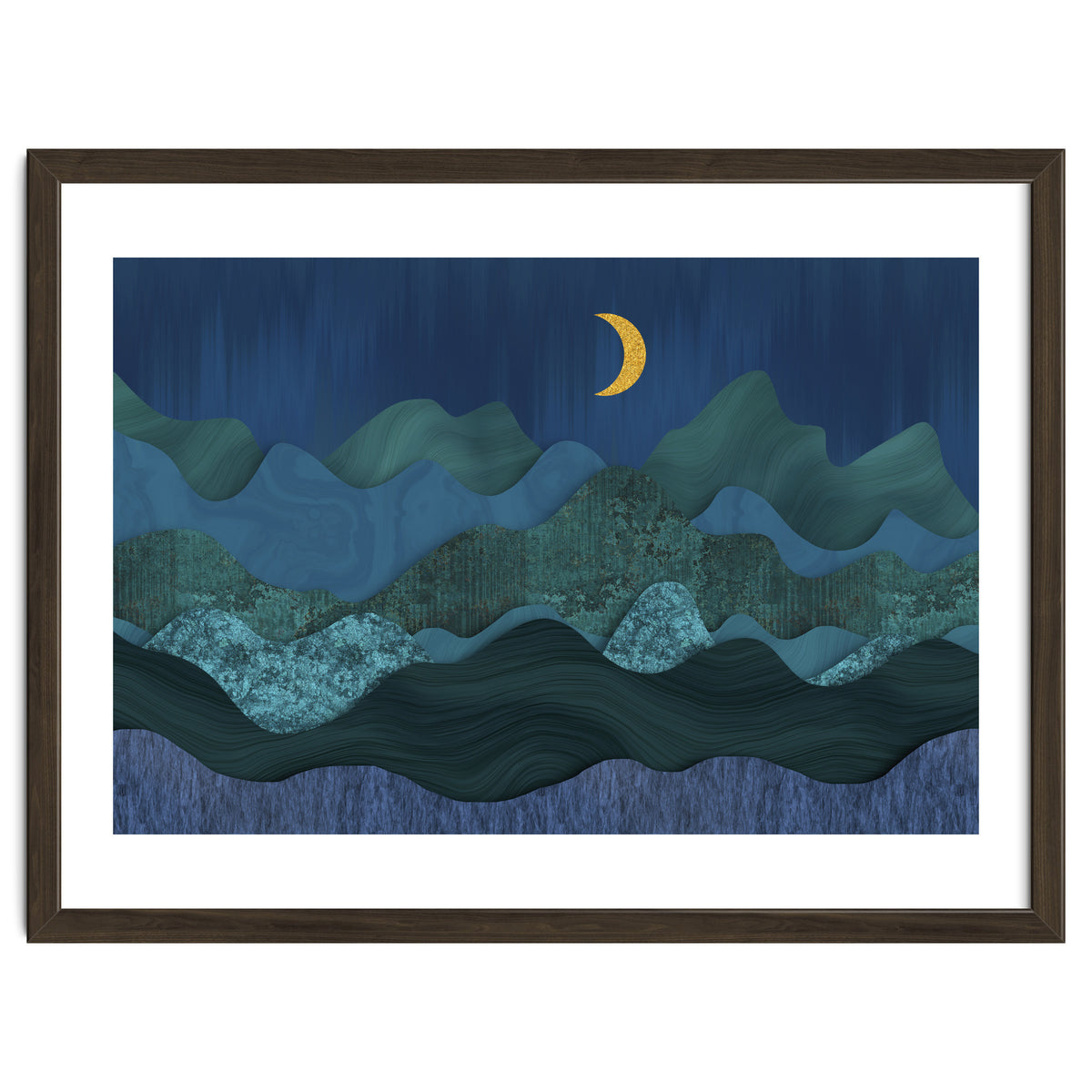 Abstract Landscape Moody Moonrise