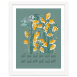 calendar 2025  linocut meadow green thumbnail
