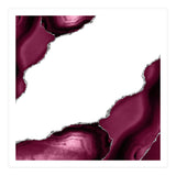 Burgundy & Silver Agate Texture 08  (Print Only) thumbnail