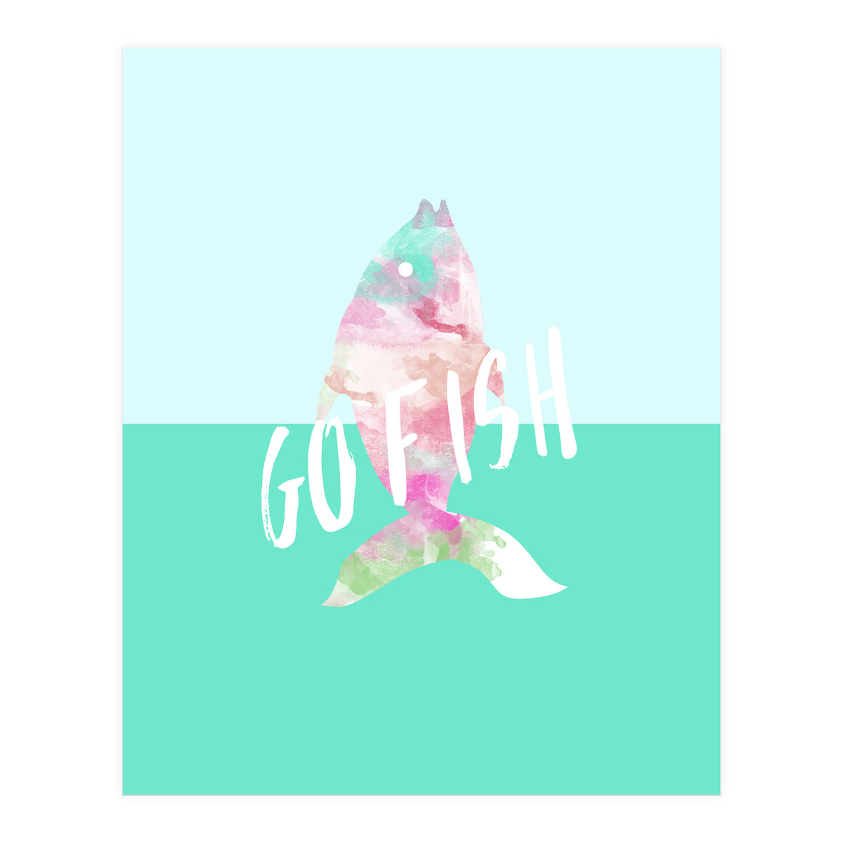 Go Fish With Quote (Print Only)