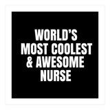 World's most coolest and awesome nurse (Print Only) thumbnail