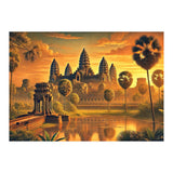 Vintage Cambodia, Angkor Wat Sunrise Poster (Print Only) thumbnail
