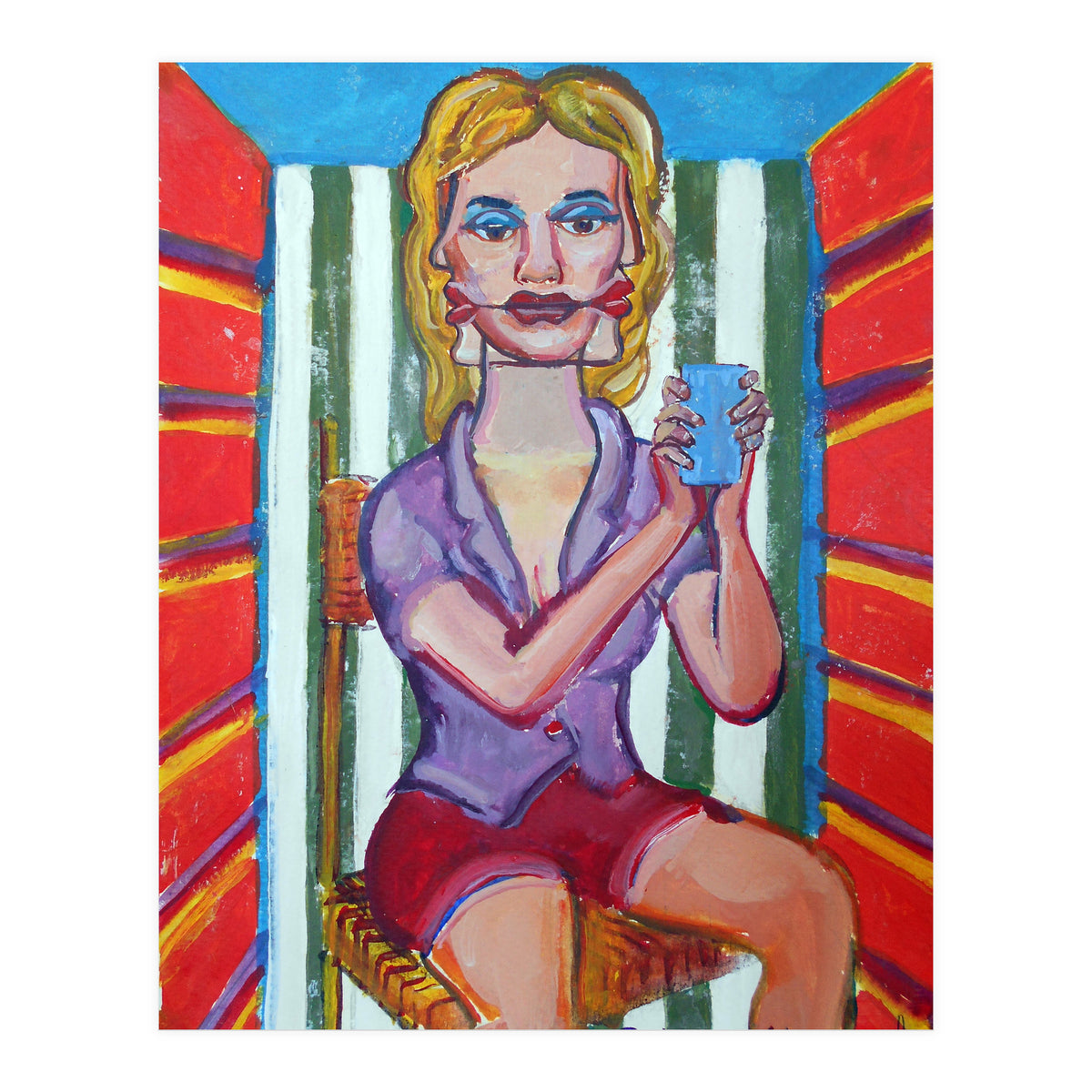 Mujer En La Silla (Print Only)