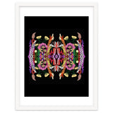 The Butterfly Effect Series 01, Paint Blot Mirror Colorful, Symmetrical Graphic, Eclectic Mandala thumbnail