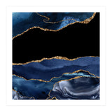 Navy & Gold Agate Texture 16  (Print Only) thumbnail