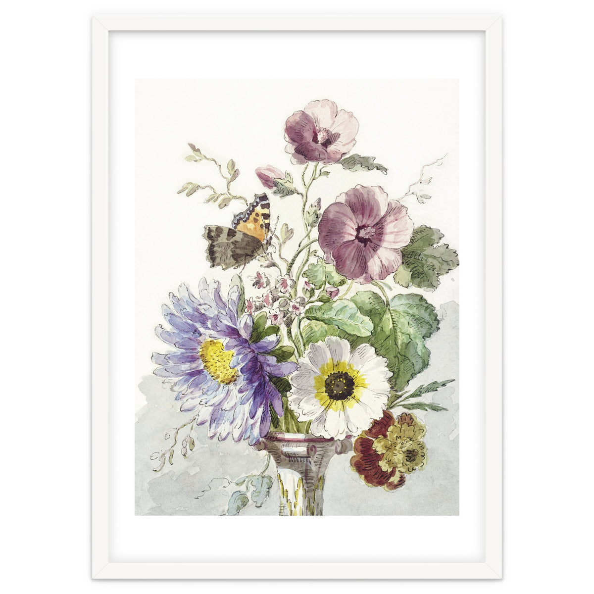 William van Leen – Bouquet of Flowers with a Butterfly (1763–1825)