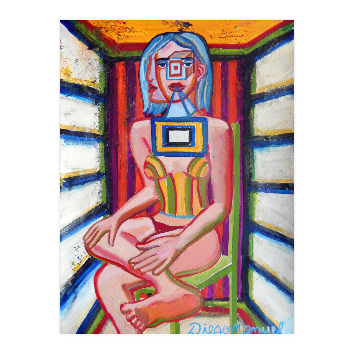 Mujer En La Silla 12 (Print Only)