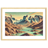 Vintage Chile, Torres Del Paine Poster thumbnail