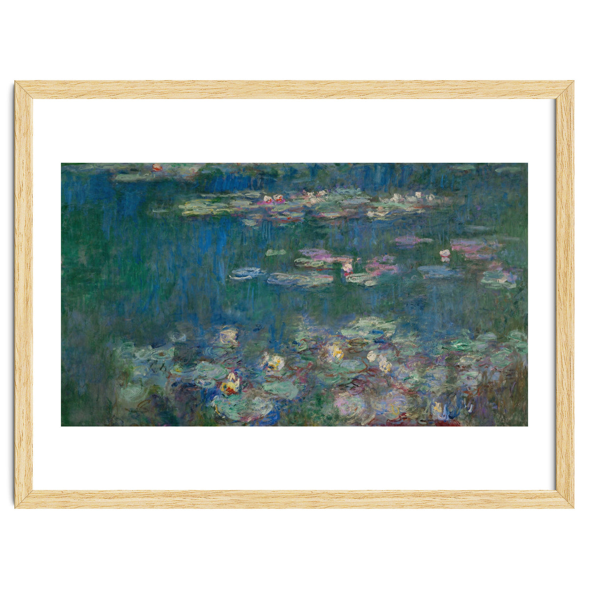 Les Nympheas, green reflections-water lillies, green reflections. Canvas. Inv. 20102.
