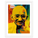 Mahatma Gandhi Colorful Abstract Art thumbnail