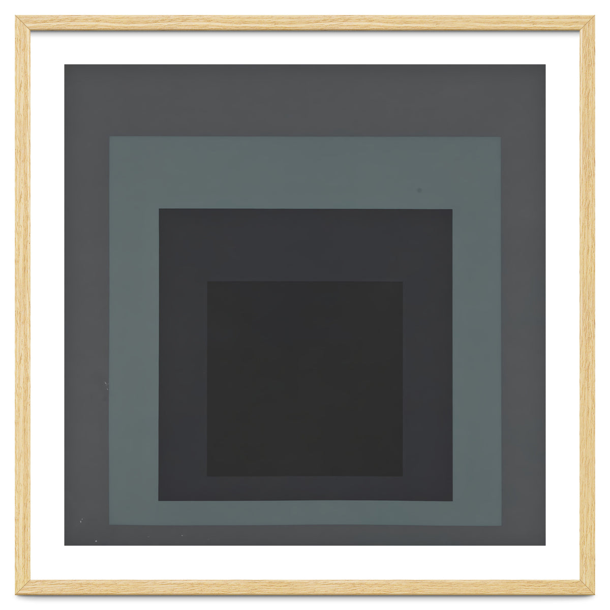 JOSEF ALBERS - HOMAGE TO THE SQUARE BLACK GREY