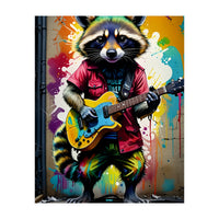 Raccoon Plays Guitar (Print Only)