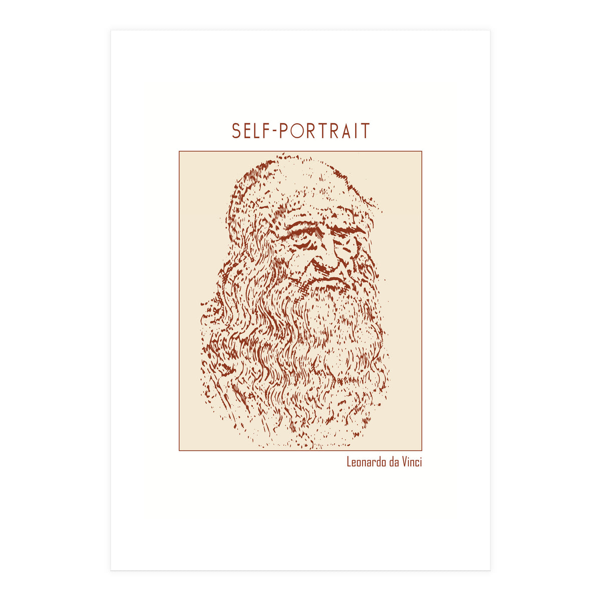 Self Portrait – Leonardo Da Vinci (Print Only)