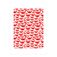 Red Crab Pattern  (Print Only)