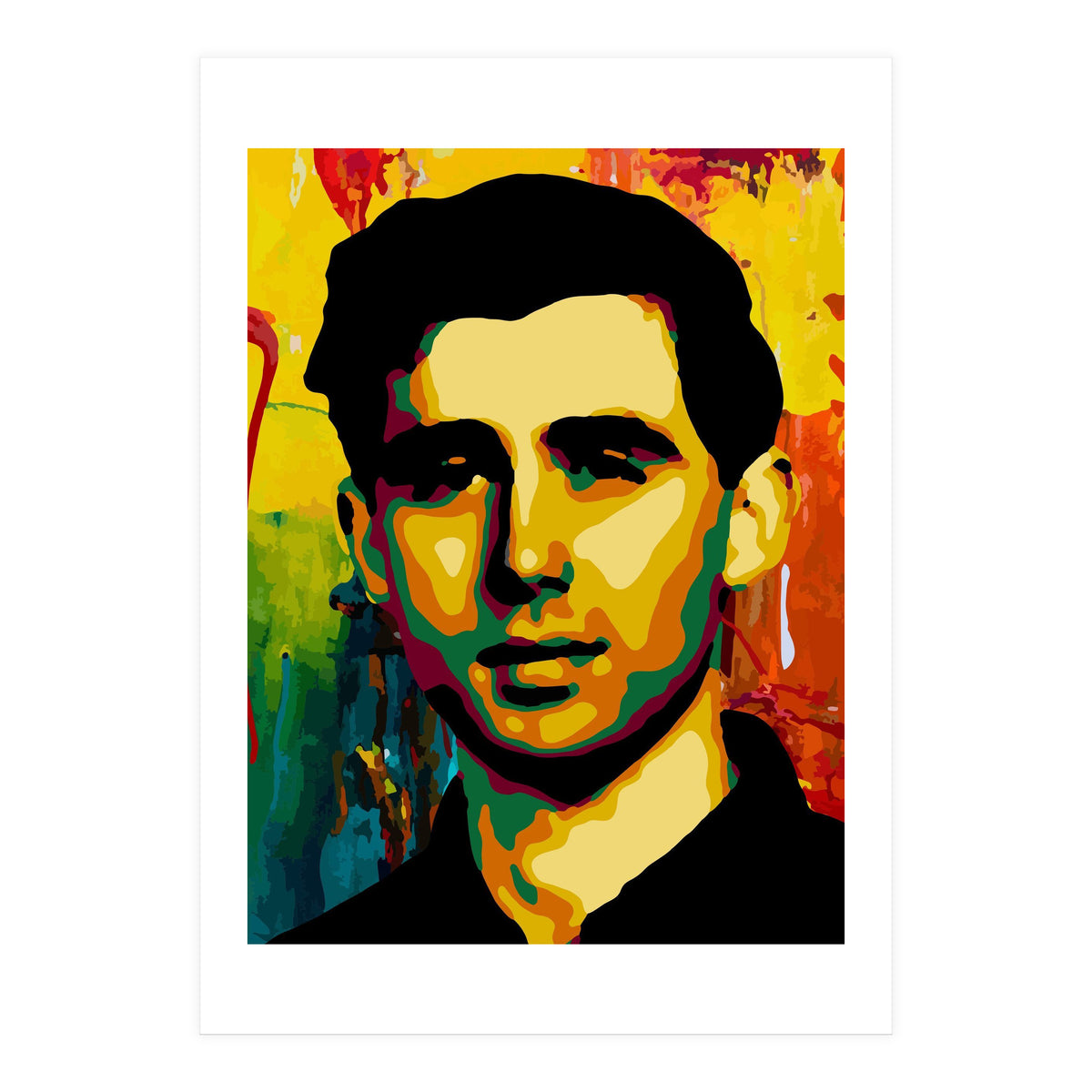 Andrew Goodman Activist Colorful Abstract Art (Print Only)