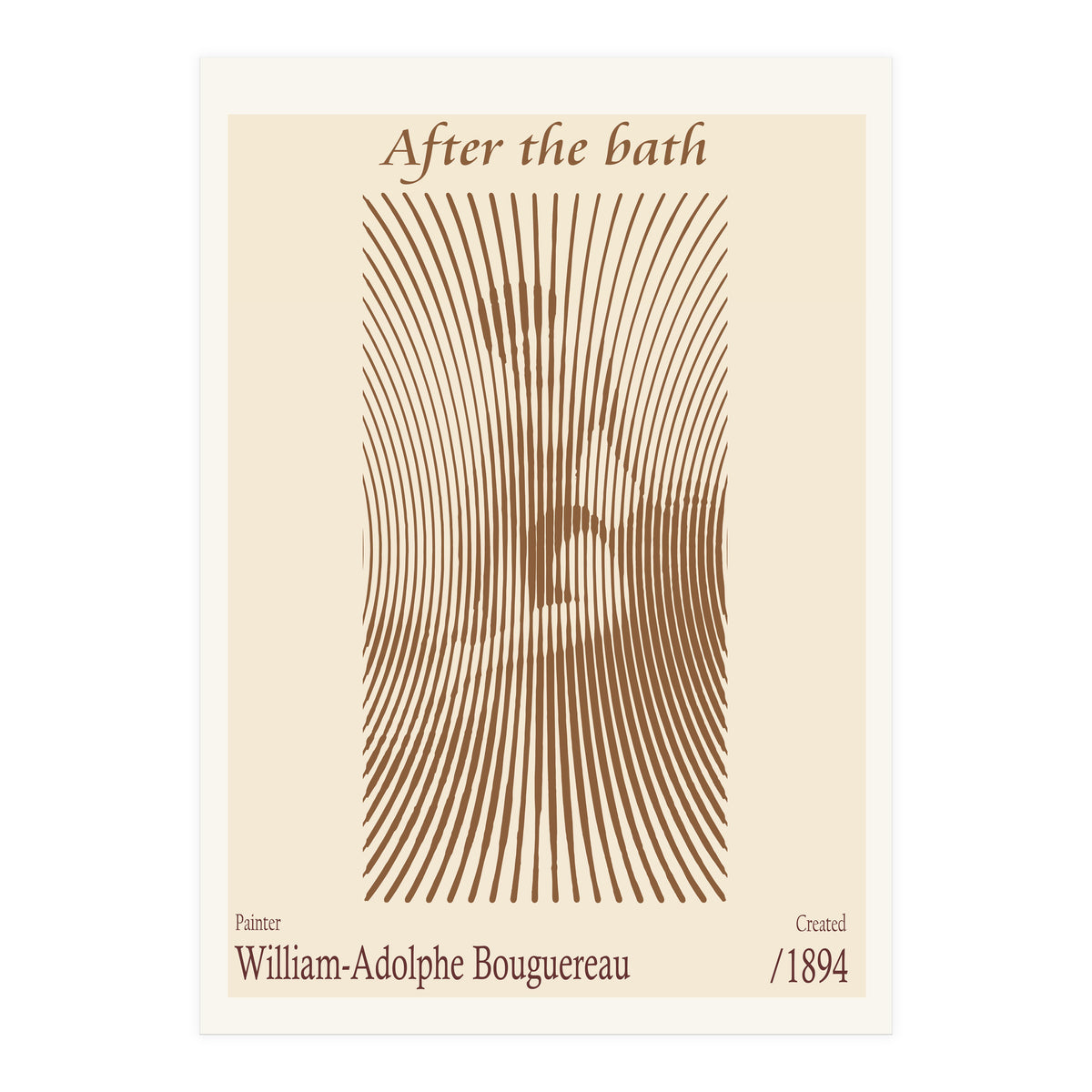 After The Bath – William Adolphe Bouguereau (1875) (Print Only)