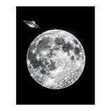 Diamond moon and UFO (Print Only) thumbnail