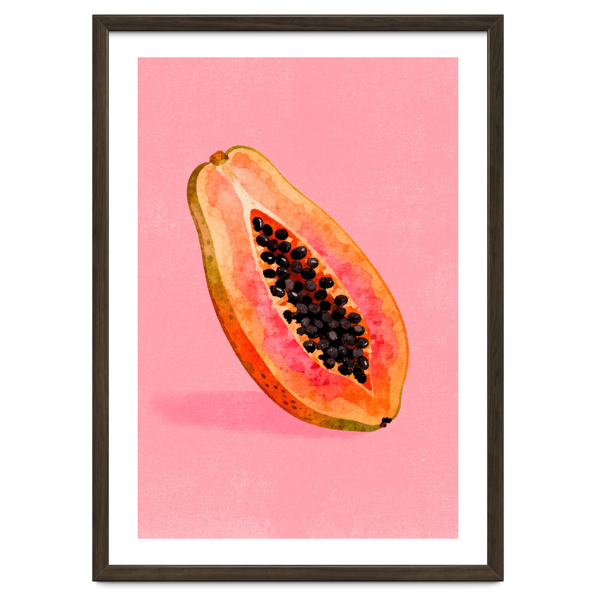 Papaya fruit illustration