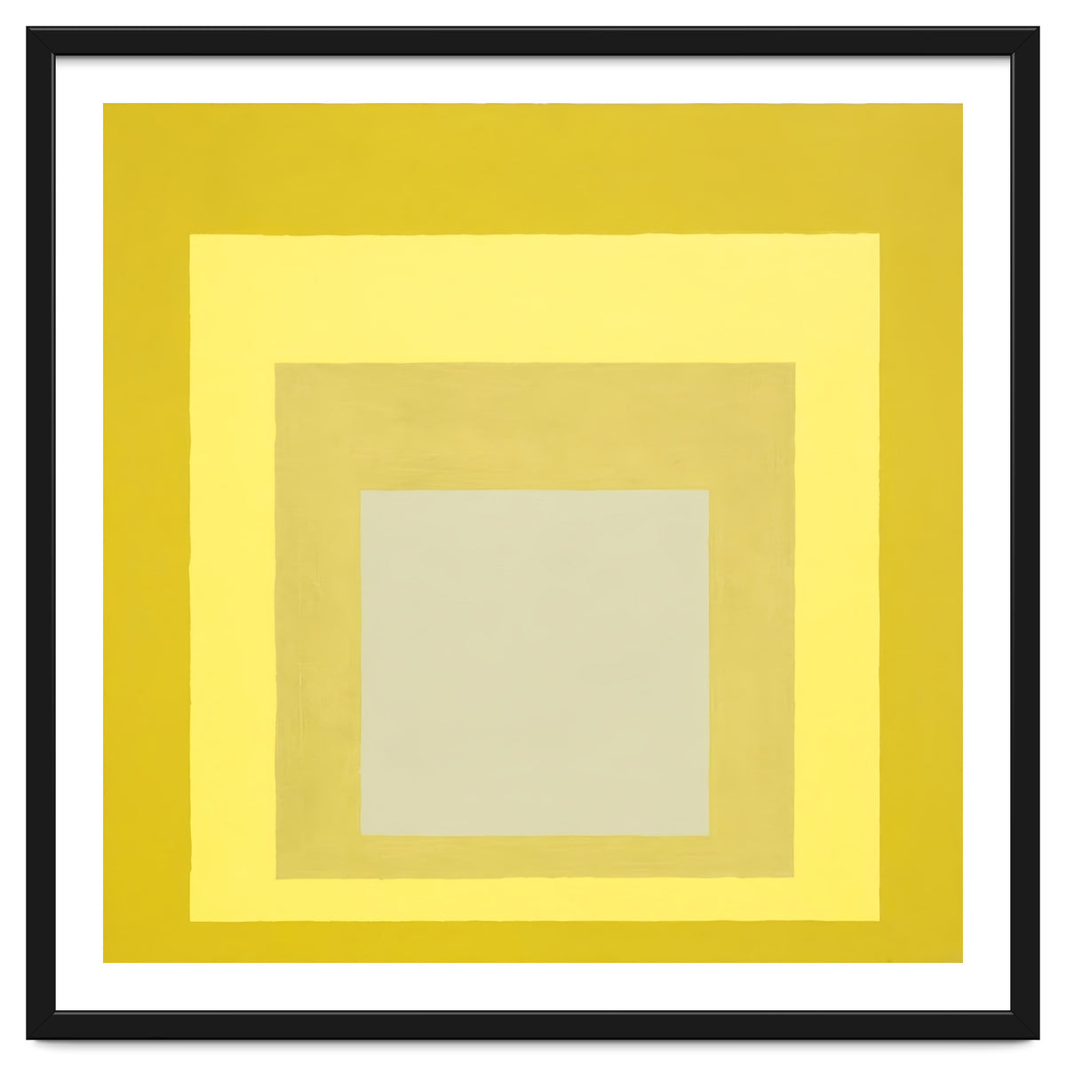JOSEF ALBERS - HOMAGE TO THE SQUARE YELLOW WHITE
