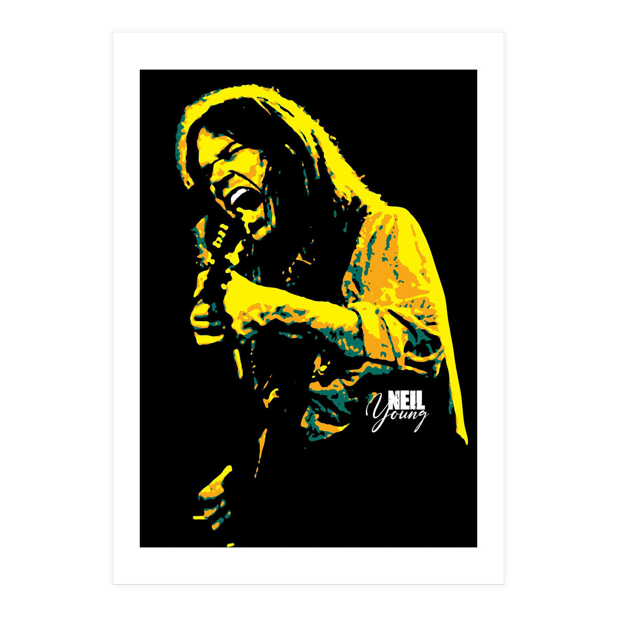 Neil Young Music Legend (Print Only)