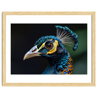 Close-up of a Peacock’s Head